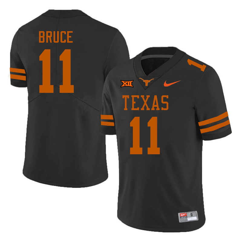 Men #11 McCoy Bruce Texas Longhorns College Football Jerseys Stitched-Black